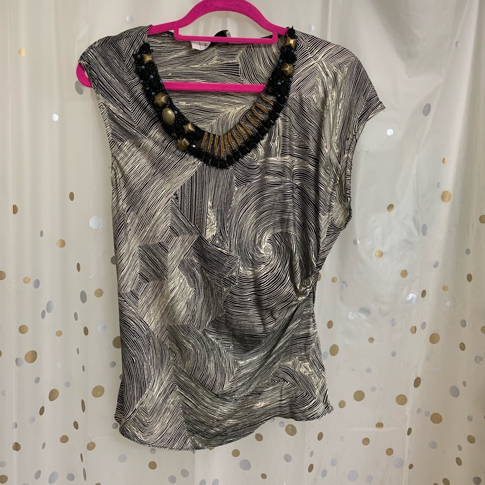 Jodi Arnold Silk asymmetrical top